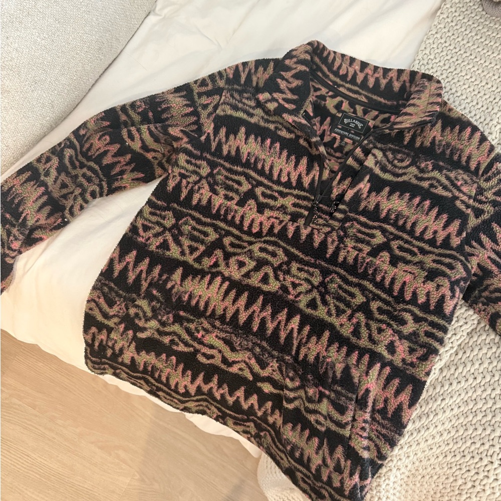 Billabong Fleece Pullover Half Zip Sweatshirt